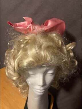 Lil Bo Peep Blonde Wig with Pink Bow